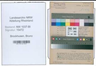 Entnazifizierung Bruno Brockhusen , geb. 08.03.1893 (Steuerinspektor)