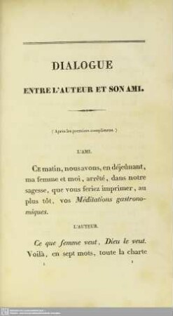 Dialogue entre l'Auteur et son Ami