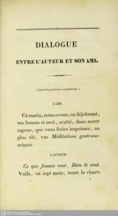 Dialogue entre l'Auteur et son Ami