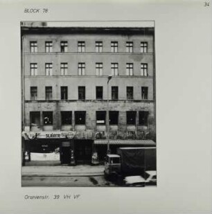 Fotografie: Oranienstr. 39, um 1981
