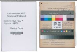Entnazifizierung Franz Klauser , geb. 01.02.1898 (Kaufmann)