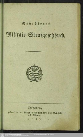 Revidirtes Militair-Strafgesetzbuch