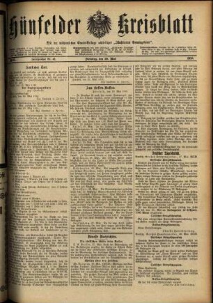 Ausgabe vom Dienstag, den 30. Mai 1916.
