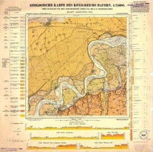 675 [7740] Ampfing, Geologische Karte des Königreichs Bayern, 1:25000