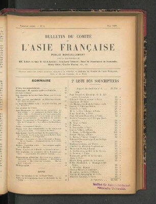 2e Liste des Souscripteurs.