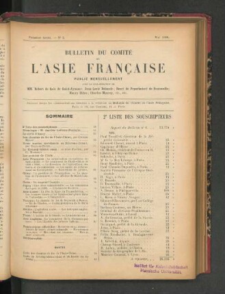 2e Liste des Souscripteurs.