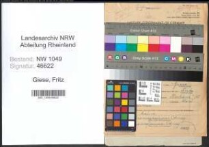 Entnazifizierung Fritz Giese , geb. 04.02.1898 (Verwaltungsangestellter)