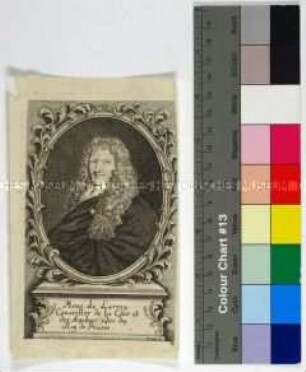 Porträt des Isaac de Larrey französischer Historiker, brandenburgischer Legationsrat und Resident in London