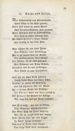 72. Goethe und Zelter