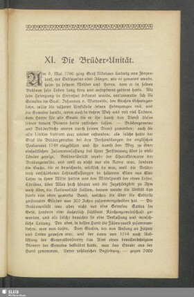 XI. Die Brüder-Unität