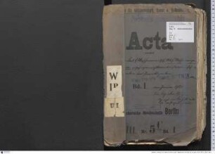 Anstellung und Dienstverhältnis der nichtbeamteten außerodentlichen Professoren, Dozenten und Privatdozenten an der Fakultät für Maschinenwirtschaft, Abteilung für Maschineningenieurwesen (Maschinenbau und Elektrotechnik) der Technischen Hochschule Berlin, Bd. 1