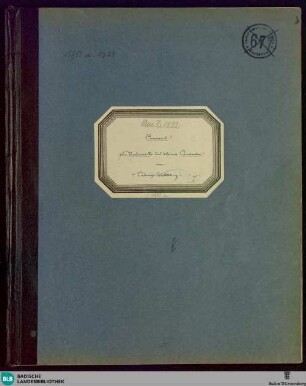 Concertos - Mus. Hs. 1222 : vlc, orch; C