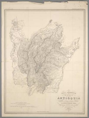 Carta Corográfica Del Estado De Antioquia
