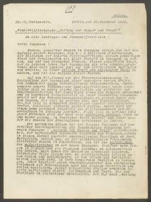 Kommunistische Bewegung - Allgemeines