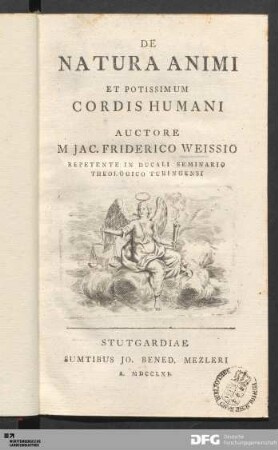 De Natura Animi Et Potissimum Cordis Humani