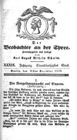 51. Stueck, 21. Dezember 1840
