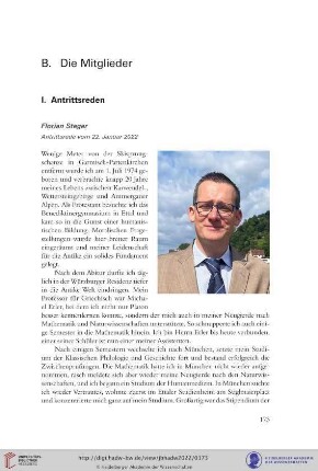Antrittsrede vom 22. Januar 2022