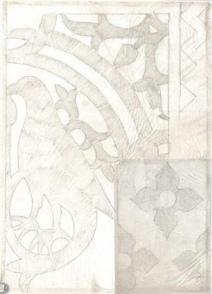 Lange, Ludwig; Lange - Archiv: XIII.2 Glasmalerei, Mosaiken, Fliesen - Detail