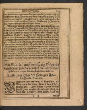Epistel am Tage des Heiligen Apostels Jacobi/ Rom. VIII.