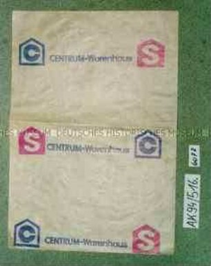 Bogen Einschlagpapier "CENTRUM-Warenhaus"