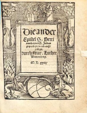 Die ander Epistel S. Petri vnnd eyne S. Judas gepredigt vnnd außgelegt