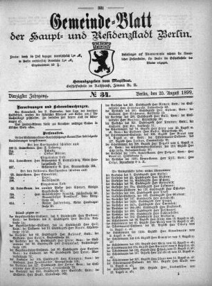 1899,34: No. 34, 20. August 1899