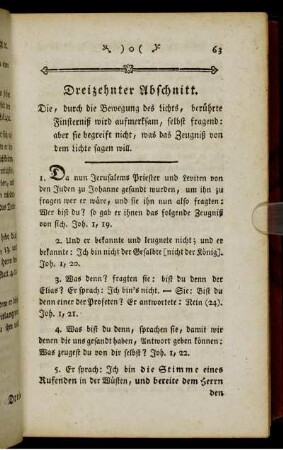 Dreizehnter Abschnitt. - Vier und zwanzigster Abschnitt.