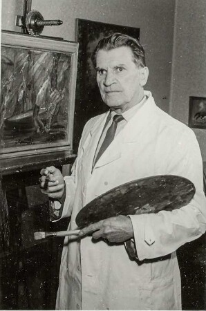 Porträt: Fritz Kurth, Maler : Portret: Fritz Kurth, moler : Bautzen / Budyšin