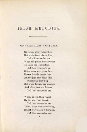 Irish melodies