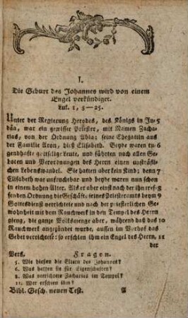 Das kleine biblische Erbauungsbuch oder die biblischen Historien : mit erklärenden kurzen Andachten und Gebeten, [2]