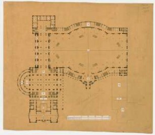 Thiersch, Friedrich von; Frankfurt / Main (Hessen); Festhalle - Grundriss