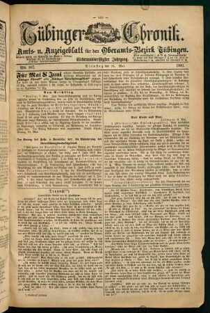 10. Mai (Nro. 107) - 15. Mai (Nro. 112)