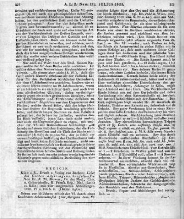Merrem, D. C. T.: Über den Cortex adstringens Brasiliensis. Köln: Bachem 1828