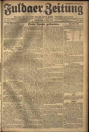Ausgabe vom Donnerstag, den 03. September 1925.