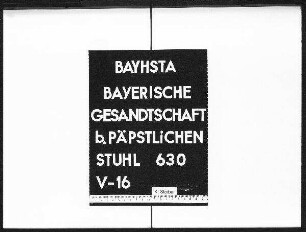 Dankschreiben des Apostolischen Nuntius in Prag Pierre Civiaci für erhaltene Beileidsbezeugung