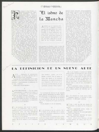 El istmo de la Mancha