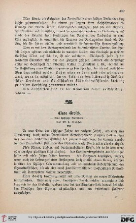 2: Clara Grosch : eine hessische Künstlerin