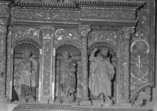 Die Apostel Paulus, Johannes der Evangelist und Jakobus der Ältere