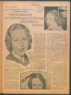 Tratamiento moderno para el cuidado del cabello rubio : Una clase de belleza por semana