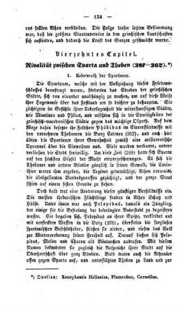 Vierzehntes Capitel. Rivalität zwischen Sparta und Theben (387 - 362)