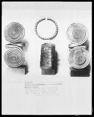 Armspirale und Armberge aus Mecklenburg, Pommern und Torgau