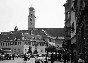 Bad Mergentheim: Platz und Turm der Schlosskirche