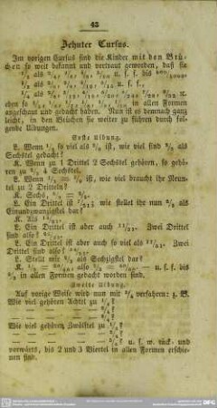 Zehnter Cursus
