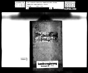 Kopial Meißnischer Kreis / Alte Aufschrift: "Meißnisch Copial"