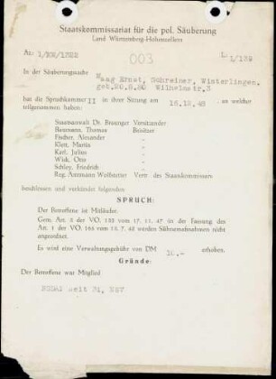 Maag, Ernst