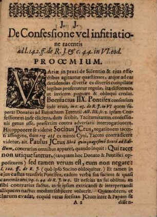 Disp. iur. de confessione et infitiatione tacita