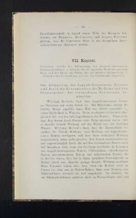 VII. Kapitel.