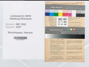 Entnazifizierung Heinrich Brochhausen, geb. 06.08.1899 (Elektromeister)