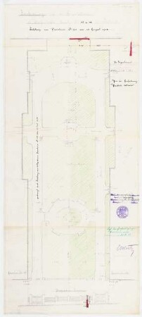 Siedlung Haeselerstraße, Berlin-Charlottenburg: Block 15, Haeselerstraße 7d-17c: Gartenanlage Innenhof