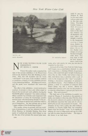 36.1908/09(1909) = Nr. 143: New York Water-Color Club Exhibition